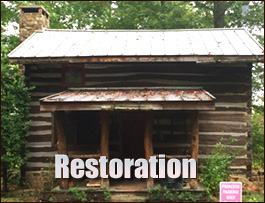 Historic Log Cabin Restoration  Sumter County, Georgia