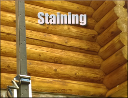  Sumter County, Georgia Log Home Staining